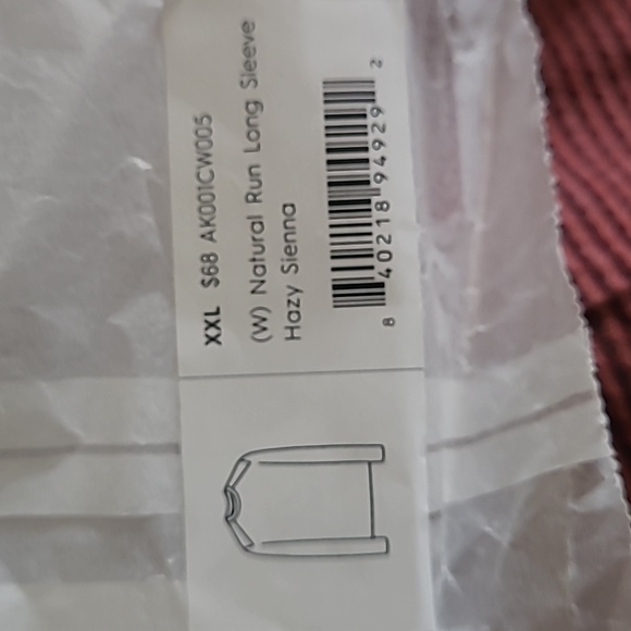 AllbirdsXXL Women's Natural Run long sleeve top Hazy Sienn color - Picture 6 of 6